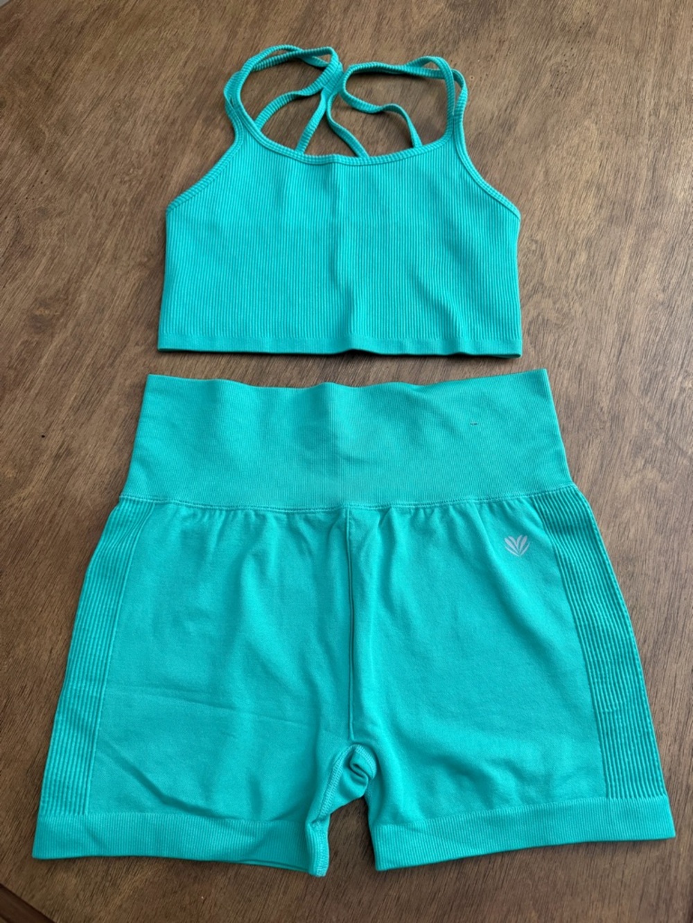 Forever 21 Teal Ribbed Tank Top